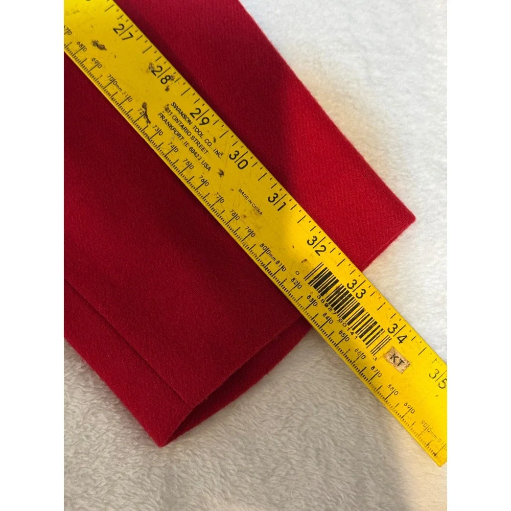 Prophecy Red 100% Wool Blazer Jacket Size 14 Single Button Lined‎ Career VTG